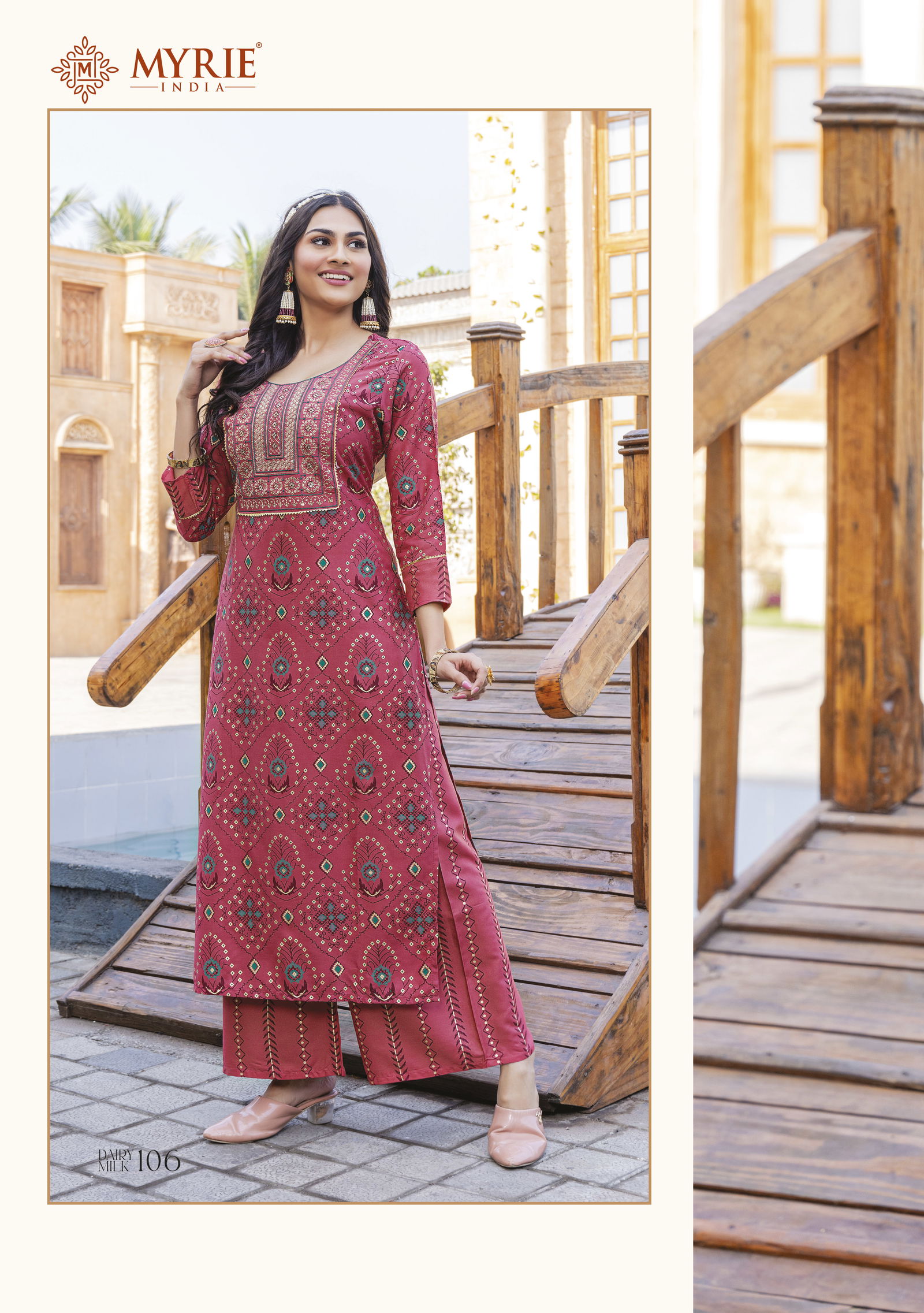 Myrie Dairy Milk Wholesale Printed Kurtis With Bottom Catalog